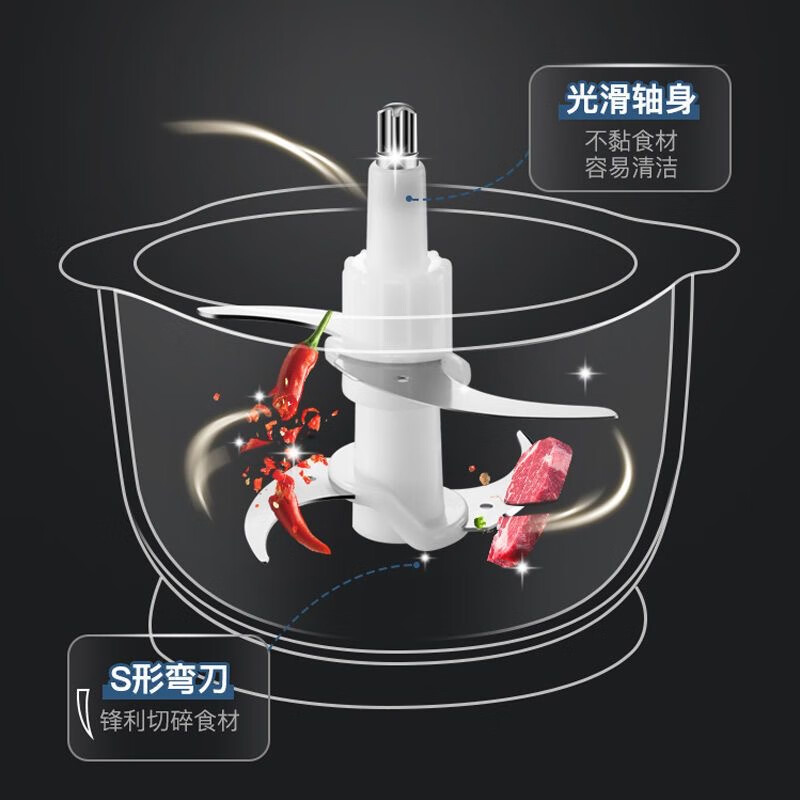 Chigo meat grinder J205/J210/J208/L74A/L805 blade accessories upgraded thickened blade holder Chigo knife holder 1 set (height 10.5 cm)