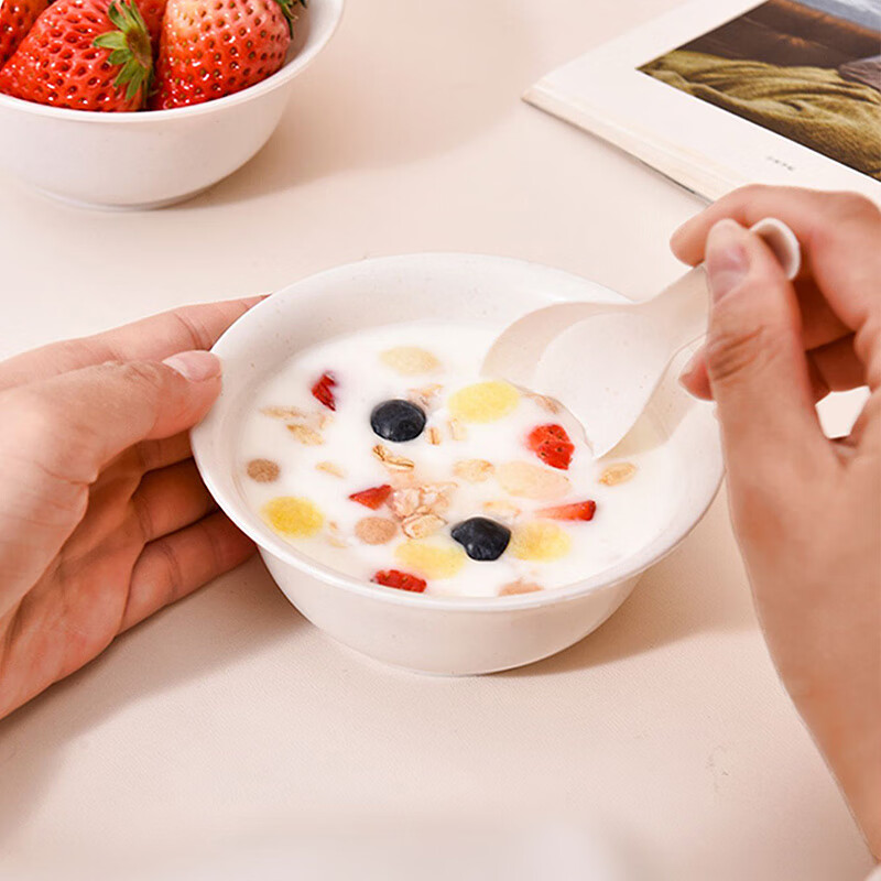 Xingfang disposable bowl rice bowl picnic bowl food grade soup bowl tableware 350ml 20 pieces