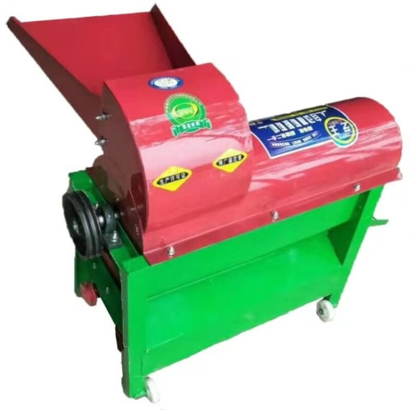 Yunqige customized thickened household small auger corn thresher fully automatic machine electric grain peeler 220V new body 25 extra thick 4-axis square bucket no motor no motor