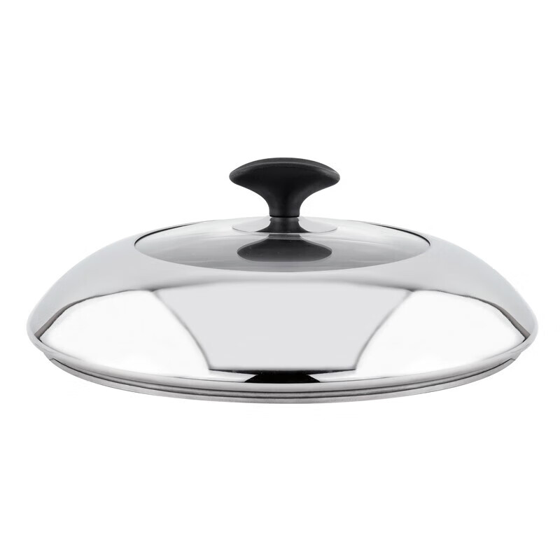 ASD adapted stainless steel pot lid Universal visual stainless steel combination lid Tempered glass 30cm Thickened 1