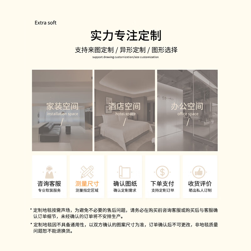 Budis carpet living room bedroom study modern simple Nordic light luxury non-slip coffee table blanket Times Square 200*300cm