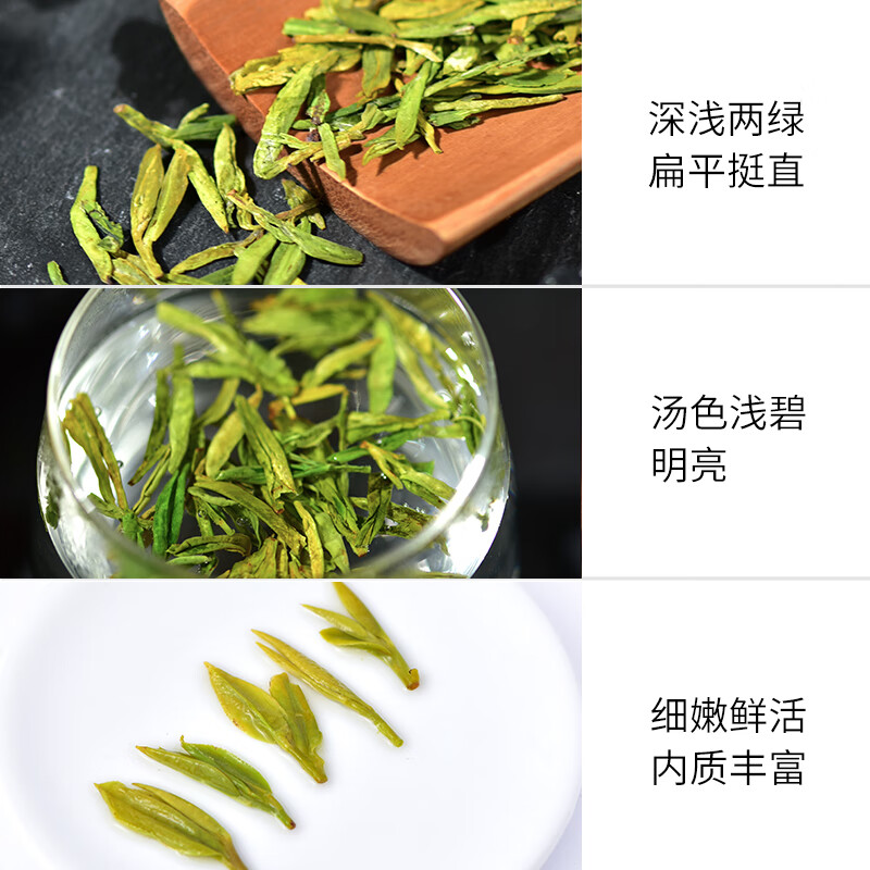Tianfu Tea Early Spring Green Tea Longjing Tea Zhejiang Specialty Green Tea 2024 Spring Tea 100g Cold Brew Tea