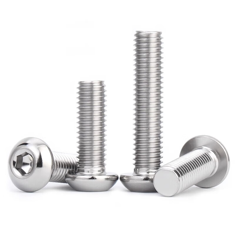 Jinchao 201 stainless steel semi-round head hexagonal bolt pan head screw round cup bolt M3M4M5M8M10 M10*75 (2 pieces)
