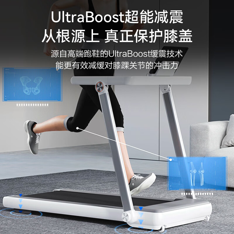 MERACH Xiaobai Rhino Ultra Treadmill Family Climbing Fully Folding Silent Knee Pads Walking Gym Equipment Xiaobai Rhino/Intelligent Speed Control Slope Adjustment