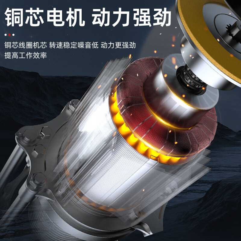 Hugong aluminum shell electric hoist crane winch multi-functional hoist 1 ton 2 ton T small crane household hoist 380V 1 ton 30 meters (fast)