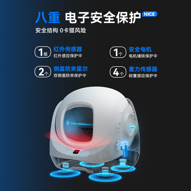 CATLINK Intelligent Fully Automatic Cat Litter Box Electric Fully Enclosed Odor-proof Cat Toilet Plus Pedal Set