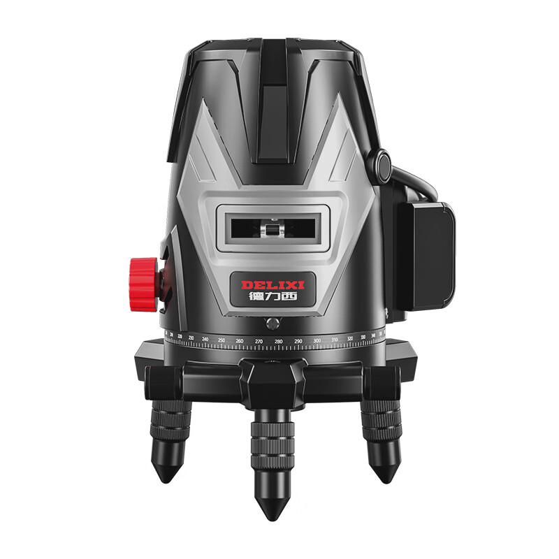 DELIXI Delixi DELIXI level high-precision outdoor strong light thin line high-precision portable laser wall leveler high-precision green light 5 lines + two batteries