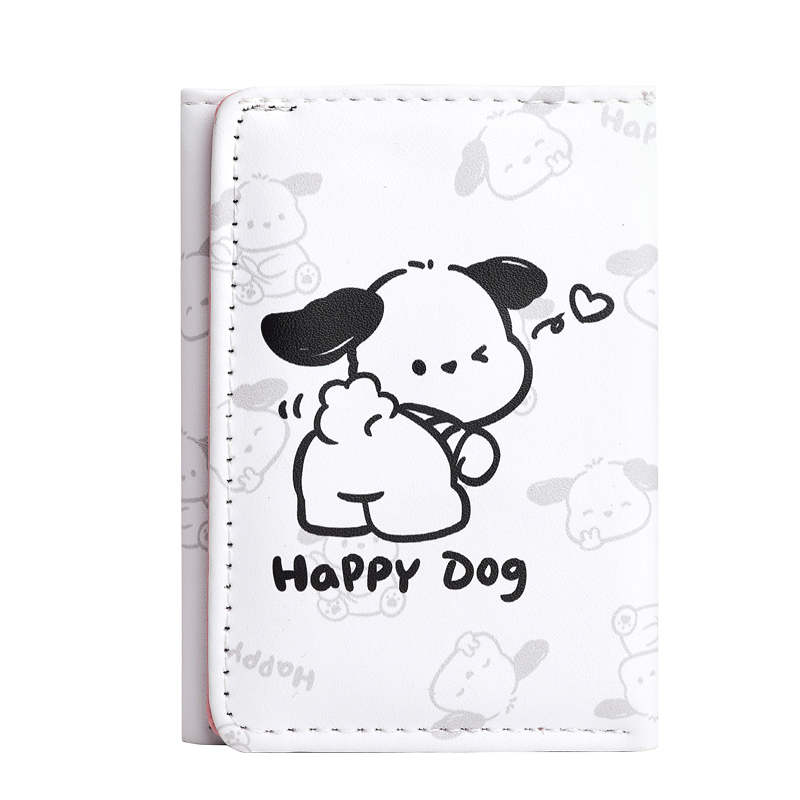 MAIWEINI women's short wallet with multiple card slots, coin purse, ultra-thin all-in-one card holder, cute birthday gift for girlfriend and wife, trendy bear, can hold ID card + banknotes, 6 card slots + transparent window + banknote slots