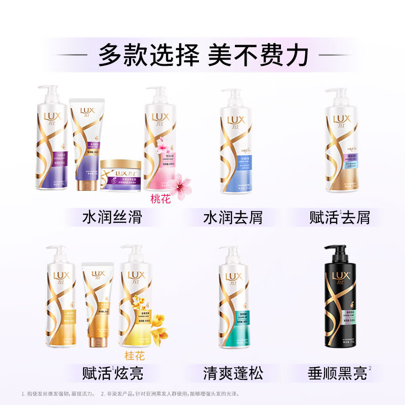 LUX Smooth and Fragrant Hyaluronic Acid Conditioner 500g for dry and frizzy hair, smooth and fragrant