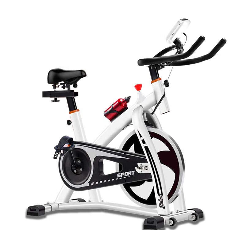 Jatuji spinning bicycle home exercise bike super indoor sports pedal bicycle fitness equipment Jiakai luxury white instrument + kettle + IP bracket