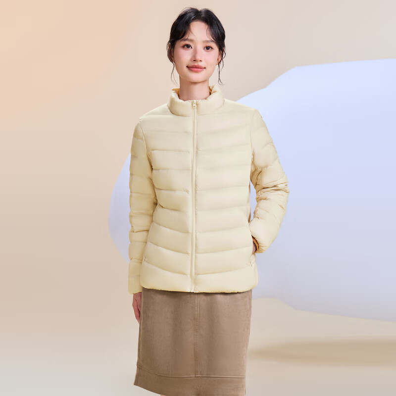 Snow Flying 2025 New Style Classic Fashion Versatile Lightweight Women's Stand Collar Autumn Down Zipper Pocket Warm and Fashionable