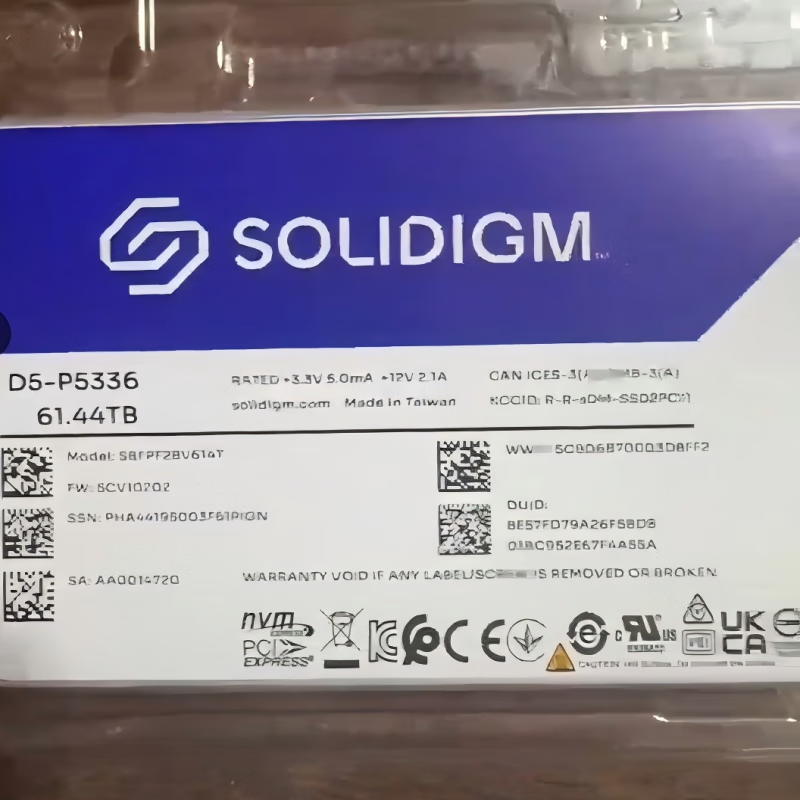 SOLIDIGM memory storage unit D5-P5336 61.44T U.2 PCle4.0X4