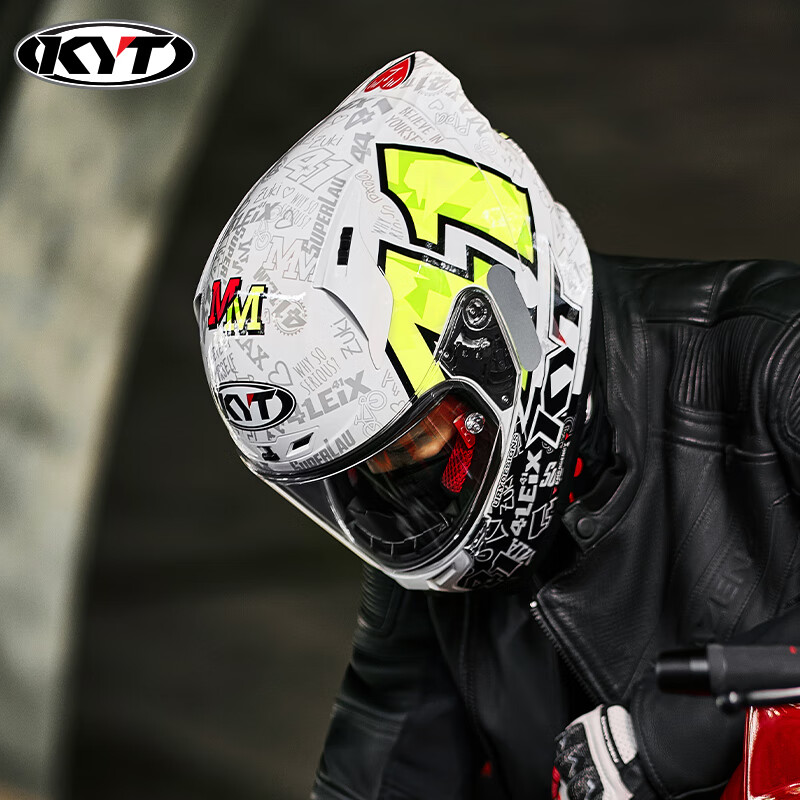 KYT official authentic imported full-face motorcycle helmet winter warm windproof track helmet ST-16 L