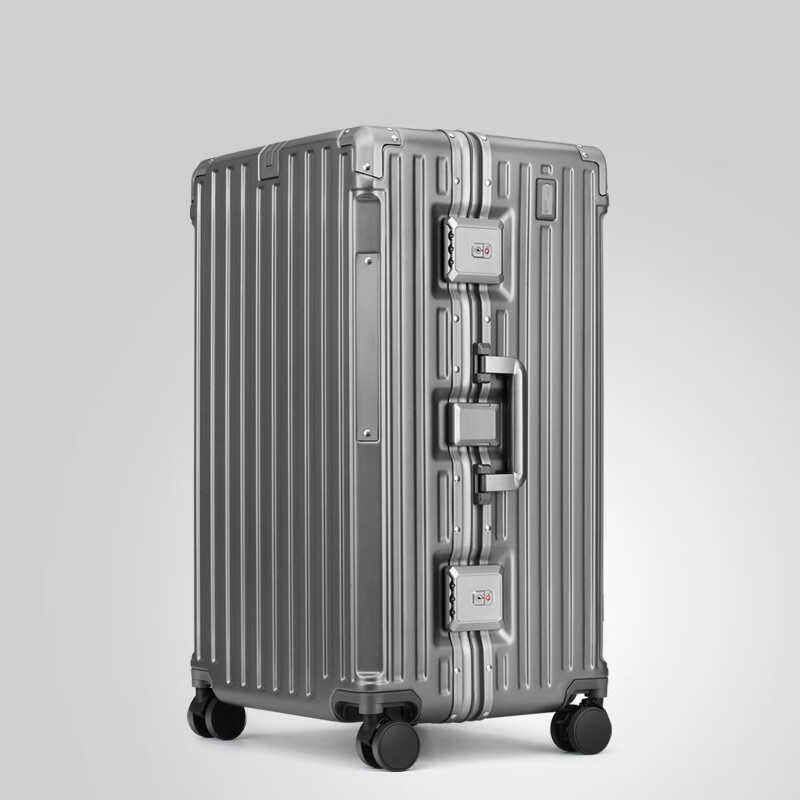 OULUNCHI high-end brand luggage for men and women large capacity new oversized suitcase 32 business overseas trolley suitcase men's black 28 inches