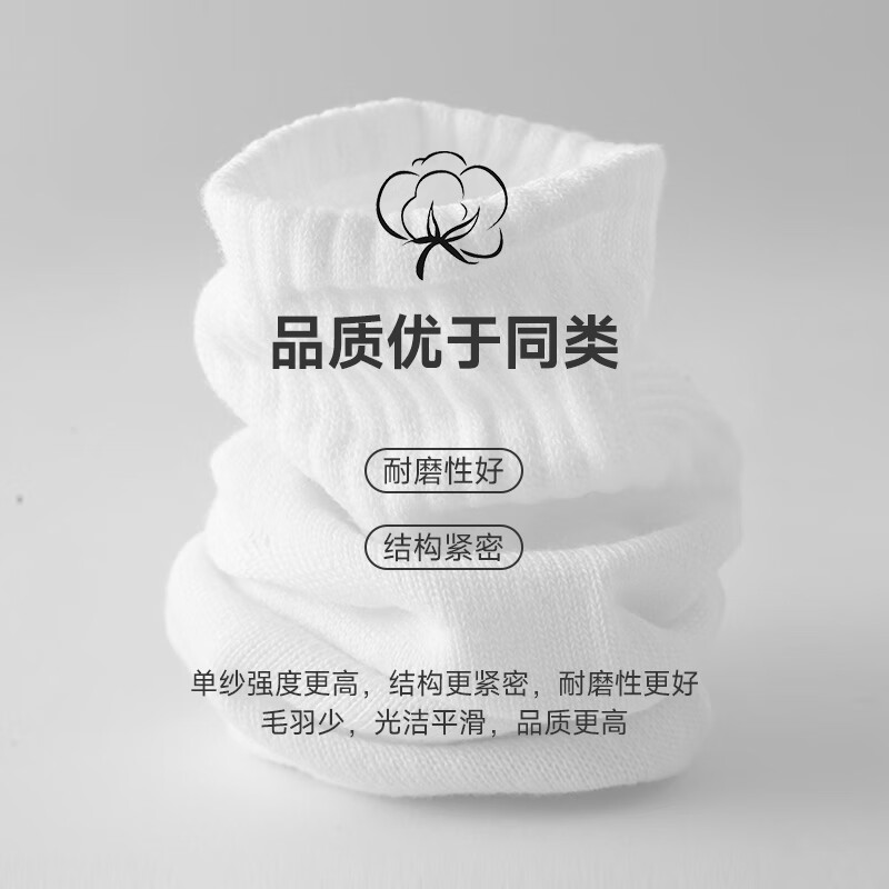 Qihaiqiu disposable socks, no-wash daily disposable mid-calf socks, breathable sweat-absorbent business travel unisex military training socks 10 pairs