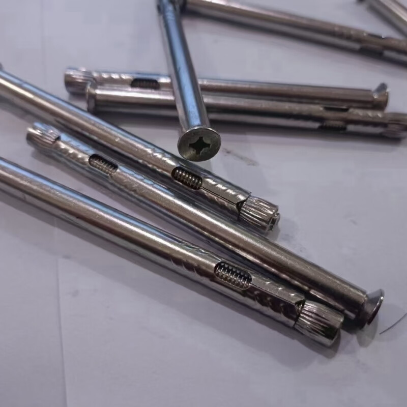 FANCYCHIC201 304 stainless steel cross broken bridge door and window nails stainless steel screw expansion special 6*50 full length 201 material 16 pieces