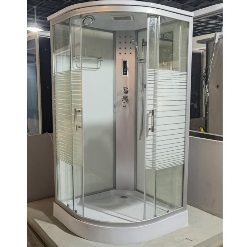 Jomoo 2024 New Luxurious Integrated Shower Room Home Indoor Simple Fan-Shaped Bathroom Integrated Customized Bathroom Black Series Does Not Contain Steam