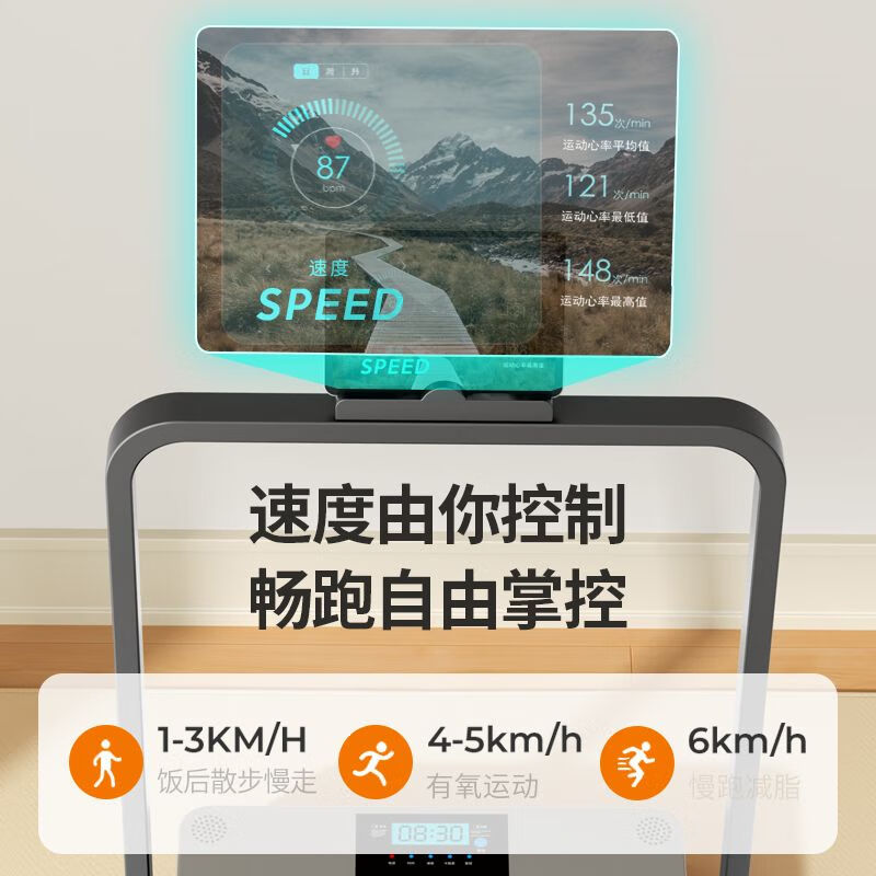 Treadmill Home Small Folding Men's and Women's Sports Electric Flat Walking Machine Gym Mini Model/Small Size/Self-Pickup