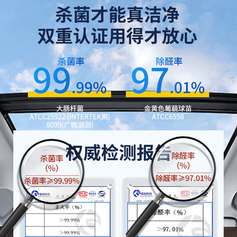 Pute car air conditioning cleaning agent deodorizing sterilization deodorizing interior foam free pipe cleaning agent air freshener