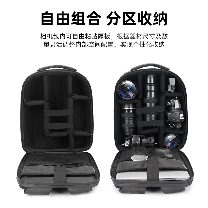 CWATCUN Backpack Camera Bag Single Large Capacity Digital Lens Notebook Storage Bag Photography Outdoor Shockproof Multifunctional Backpack Sony Canon Nikon Fuji