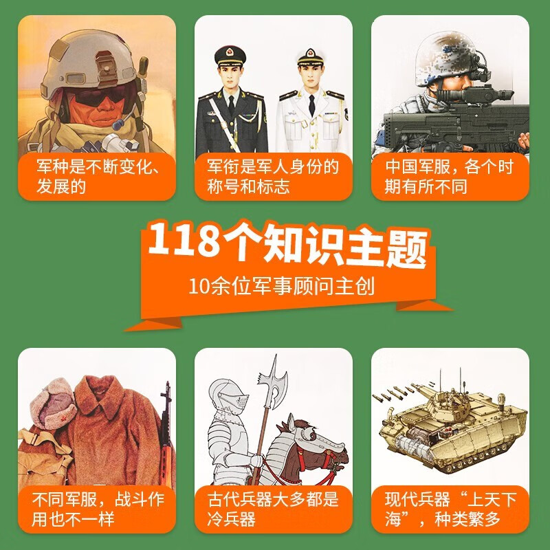 4 volumes of Chinese Children's Military Encyclopedia, Encyclopedia of Weapons, Chinese Geography, World Geography, Children's Encyclopedia of Military Weapons, picture books, extracurricular reading books for primary school students, children's books, extracurricular independent reading books, holiday readings, 4 volumes