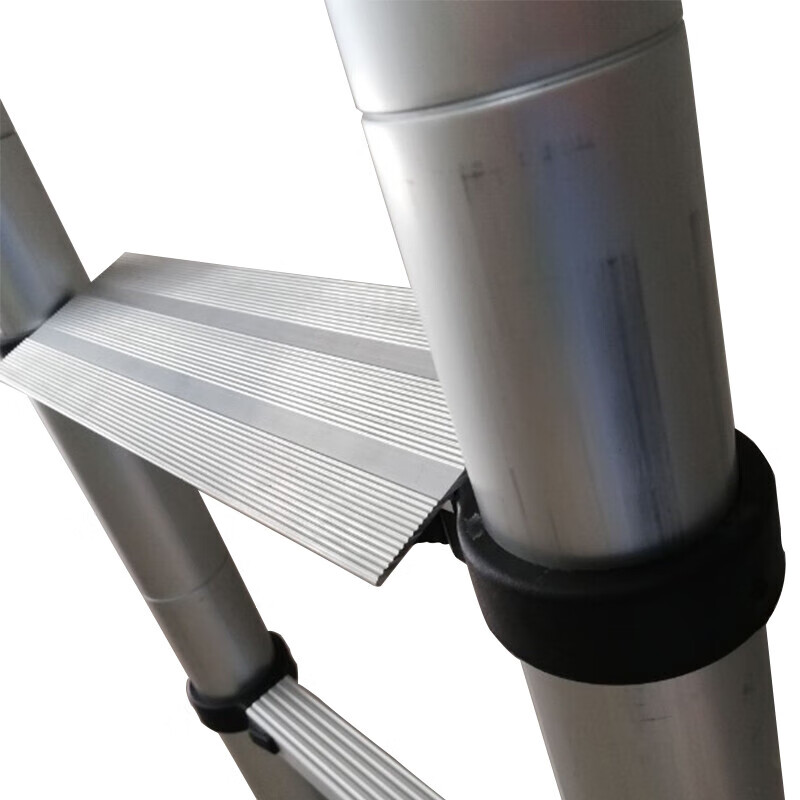 Bingyu Aluminum telescopic ladder Bamboo ladder thickened engineering ladder straight ladder straight ladder lifting staircase 16-step single-sided ladder 6.2 meters step distance 40cm BYS-376