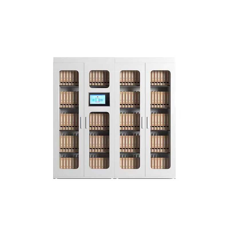RFID file management cabinet, smart file equipment, file exchange and circulation cabinet, fingerprint, face and card recognition, RFID smart cabinet main cabinet