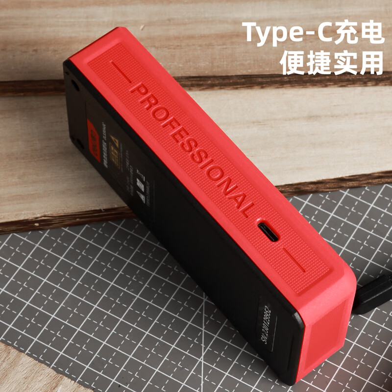 Deli laser range finder voice rechargeable handheld infrared measuring ruler electronic ruler high precision measuring room instrument measuring instrument rechargeable voice laser range finder 60m