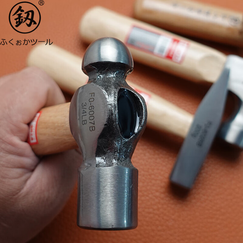 鰰Fukuoka Tools Mini Short-Handed Seiko Claw Hammer Round-Head Hammer Multi-Function Woodworking Hammer Strong Magnetic Iron Hammer