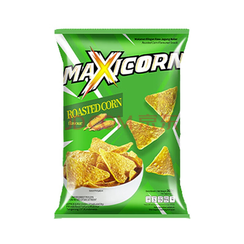 Maxicorn Crispy Corn Flakes Mexican Original 140g Bag Indonesian Imported Potato Chips Puffed Snacks