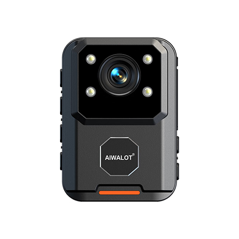 AIWALOT high-definition night vision law enforcement recorder, portable driving recorder, chest body-worn audio and video recorder, ultra-long battery life, 2K high-definition enhanced night vision, 16h battery life, 32G high-speed memory card, 16h storage