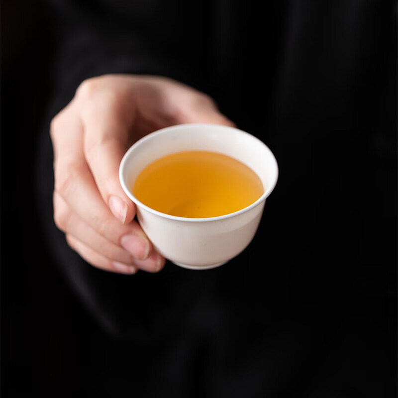 韵化一次性功夫茶杯带收纳架60ml高档耐热稻壳品茶喝茶试饮杯品茗杯 一次性茶杯300个