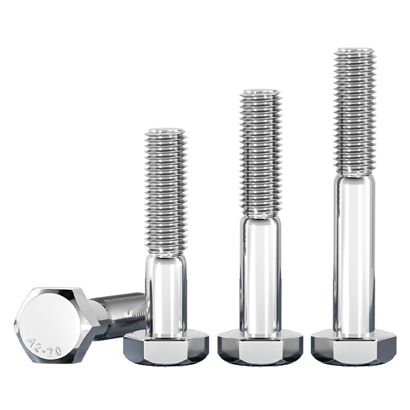 Tianzhuo Hardware thick rod half thread bolt 304 stainless steel external hexagonal screw half thread extended half buckle screw M6M8-M24mm M10*75 thread length 26-2 pieces