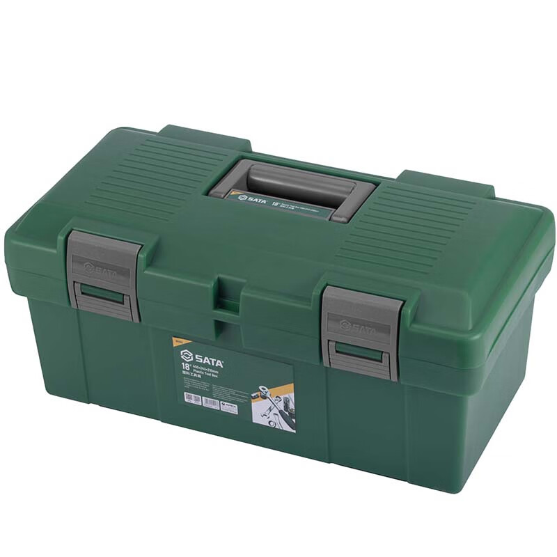 SATA Toolbox Plastic Multifunctional Portable Repair Metal Toolbox Home Storage Multi-Specification 95163-18 Inch Enhanced PP Plastic Toolbox