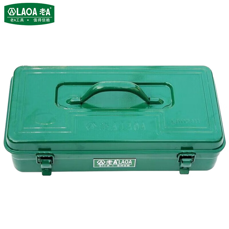 LAOA (LAOA) hardware household tool box storage box car thickened iron box without partition 11 inches LA113211