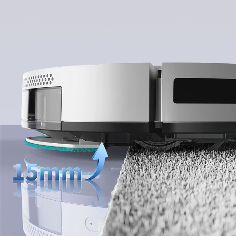 TAKDIR German sweeping robot smart home fully automatic sweeping and mopping all-in-one machine APP remote navigation vacuum cleaner large suction mopping automatic recharge scheduled timed electronically controlled water tank APP remote control + electronically controlled water tank + white