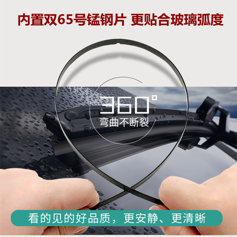 Hanlai Honda CRV wiper original crv wiper Siwei wiper blade strip boneless silent front and rear window wiper CRV (23-24 models) front wiper pair