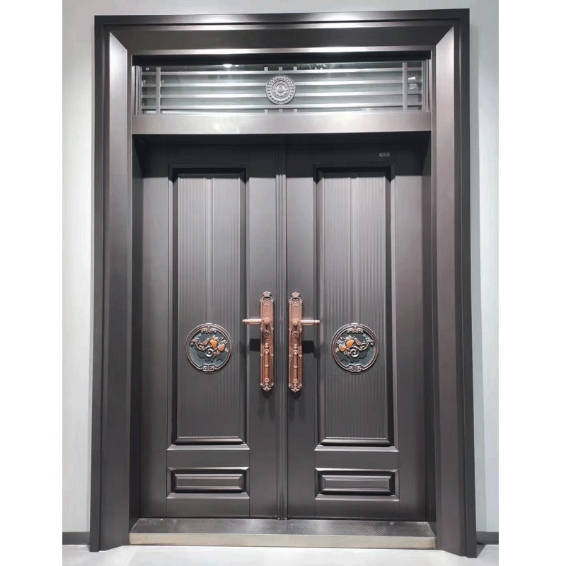 Vinoa glass door rural door rural self-built house custom door entrance door zinc alloy class A security door villa door style 3