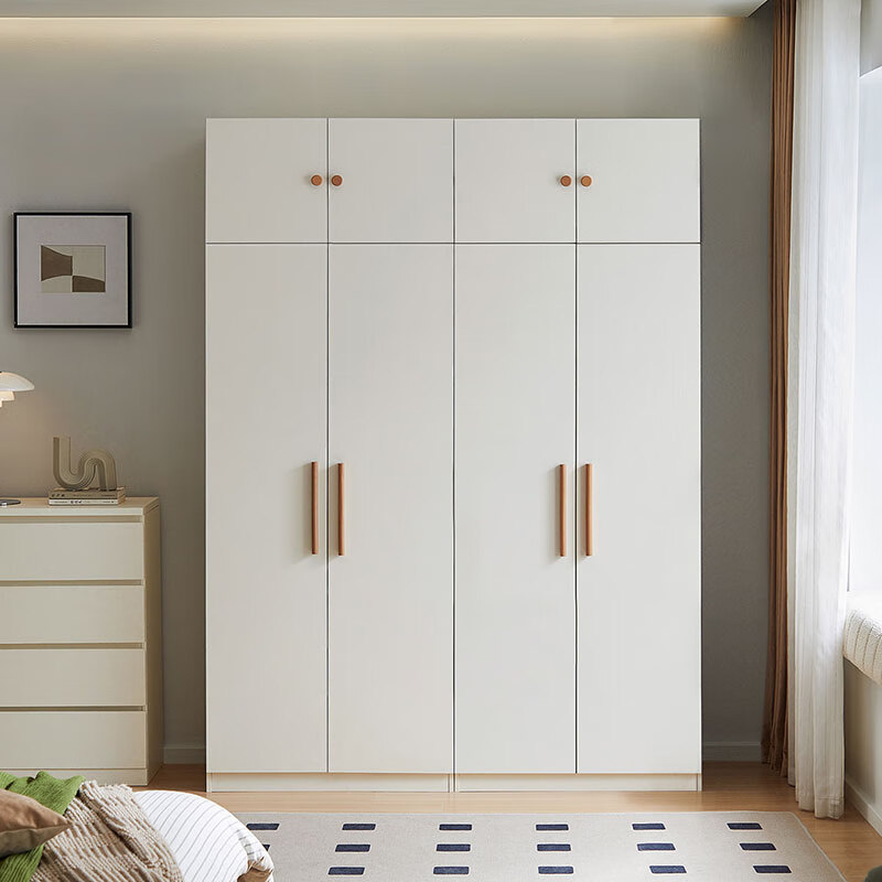 Lin's Home Modern Simple Wardrobe Simple Finished Wardrobe Bedroom Home Wall Wardrobe Rental Use LS466D2