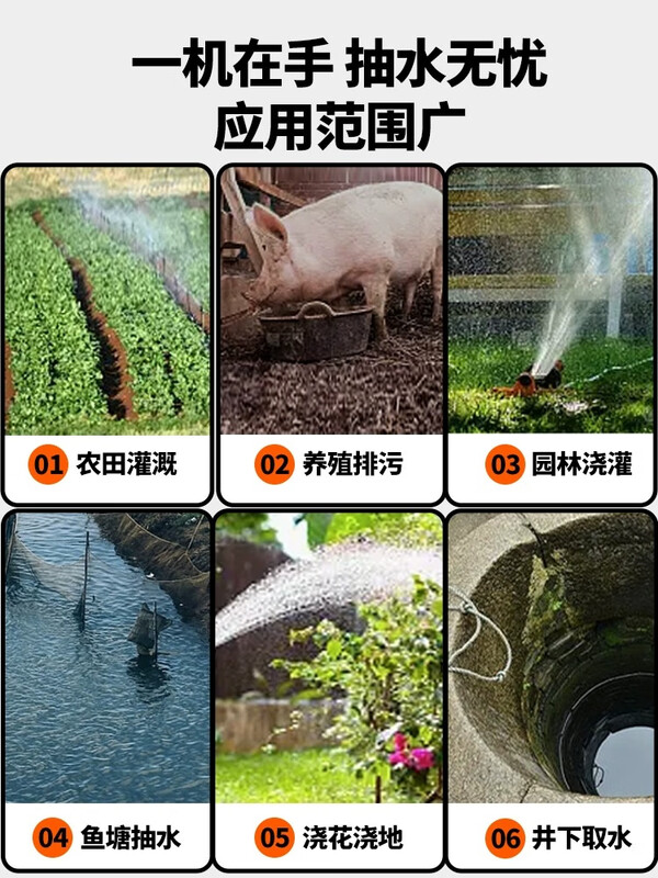 Sewage pump, sewage pump, household submersible pump, septic tank suction pump, cutting pump 400W1 inch (400W1 inch (sewage/clean water dual use)