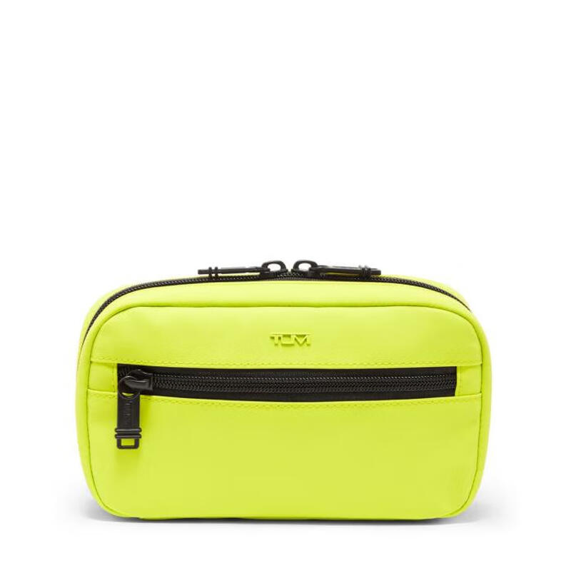 TUMI Zip-Around European and American luxury fashion brand travel storage bag accessory bag multi-compartment 142844 Acid Green os