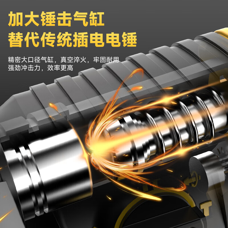 People's 21V industrial grade lithium battery brushless electric hammer rechargeable three-purpose electric pick drill multi-function impact drill concrete