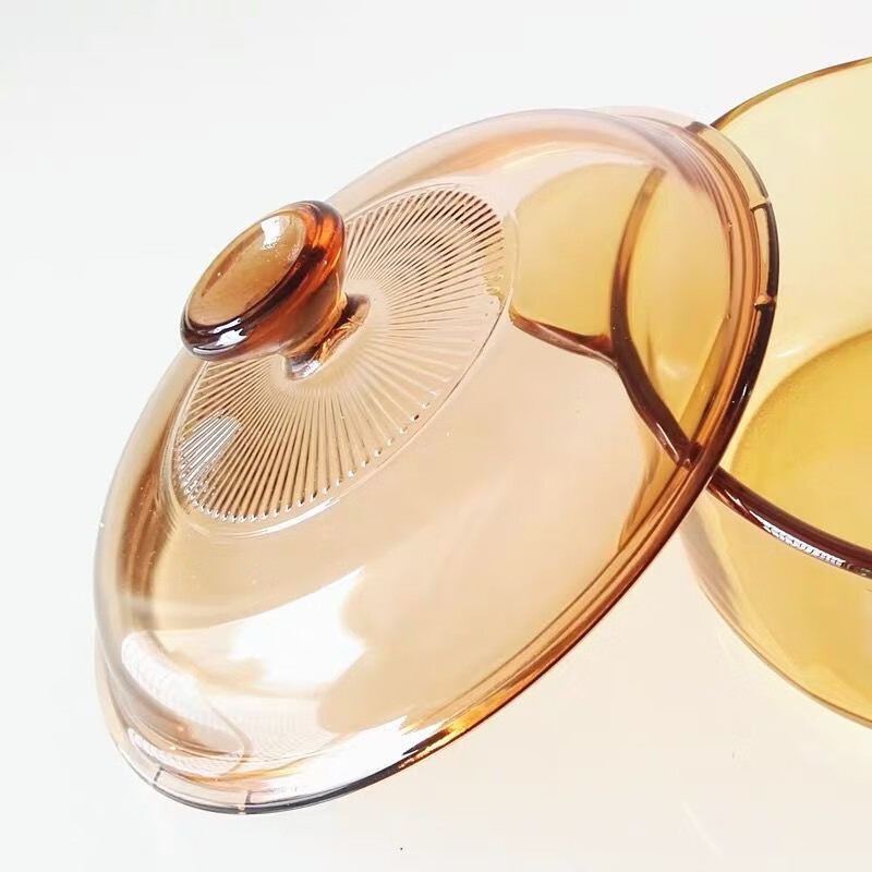 Corning Corning pot original glass lid universal transparent stew pot porridge soup special steamer amber heat-resistant household Corning 2.25L pot lid