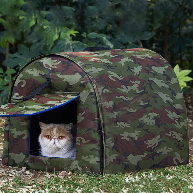 Zigman Stray Cat Nest Winter Cat Nest Dog House Rainproof and Windproof Outdoor Cat House Warmth Closed Outdoor Love Nest Large L Recommended for pets under 28 pounds