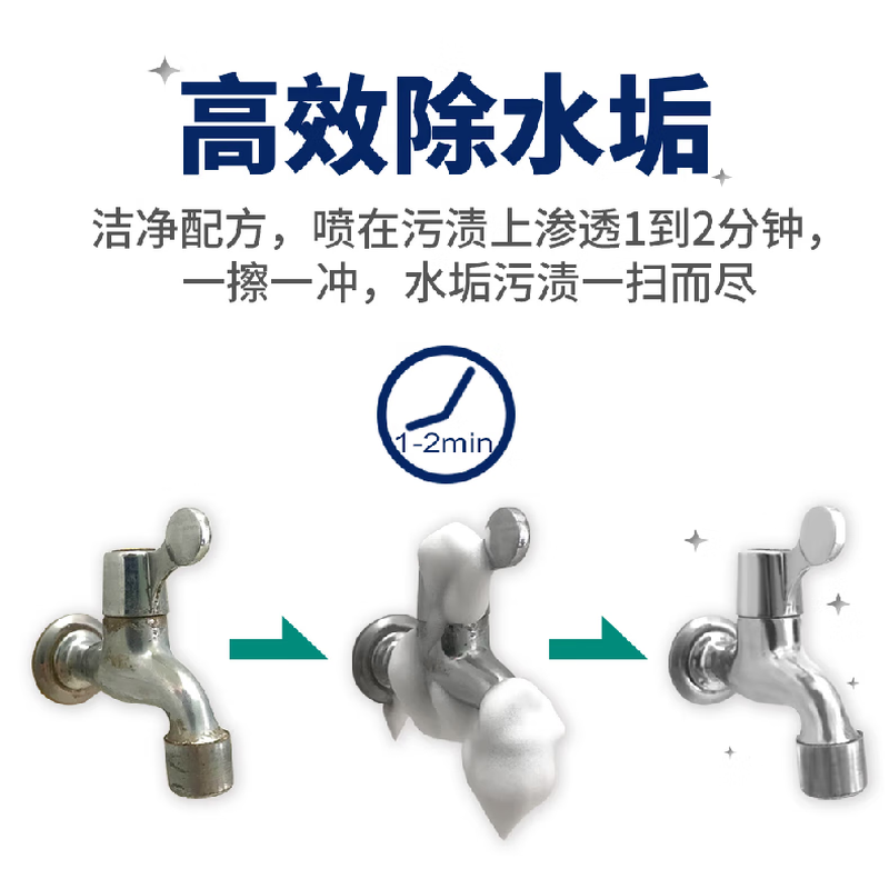 SWIPE bathroom EX bathroom toilet washbasin scale stains stainless steel faucet mirror glass tile descaler cleaner 500ml imported from Hong Kong