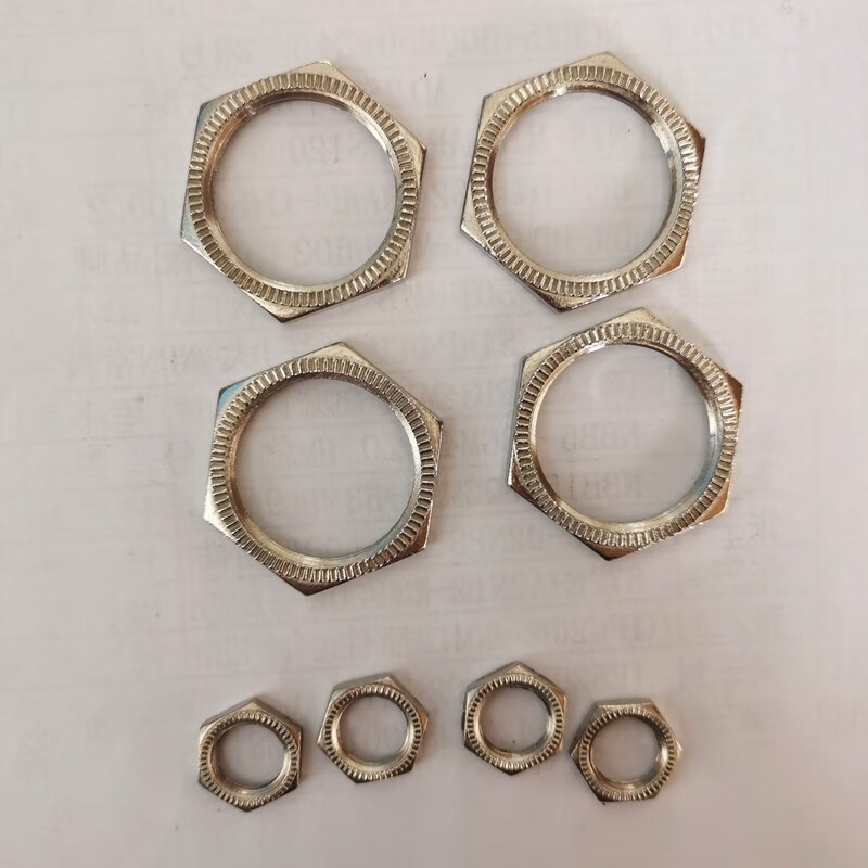 Inductive proximity switch zinc nickel plated, photoelectric switch toothed nut washer M8M12M18M30 plastic nut M8 nut washer (1 pair)