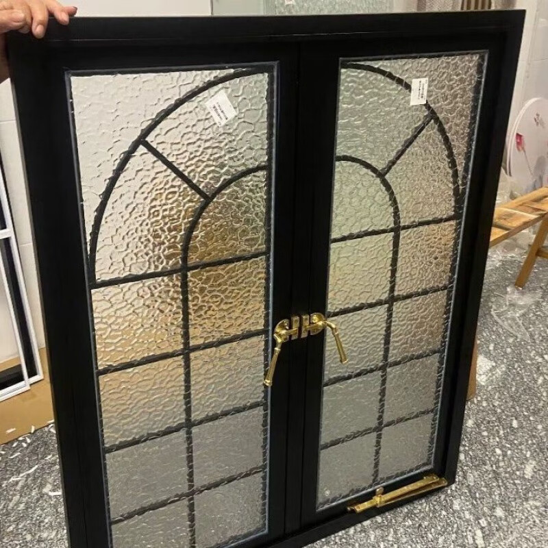 Yaotian French retro iron art old steel window dining room living room rectangular partition study loft lighting window glass window French retro iron art old steel window dining room living room long