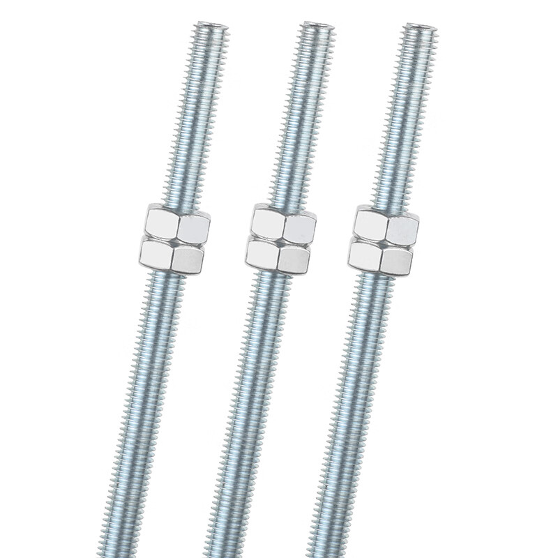 Jinggong (JINGGONG) galvanized 8.8 grade screw screw nut set fully threaded threaded screw rod thread m5m6m8m10m12m30 4.8 grade M16*1 meter (1 piece) free nut