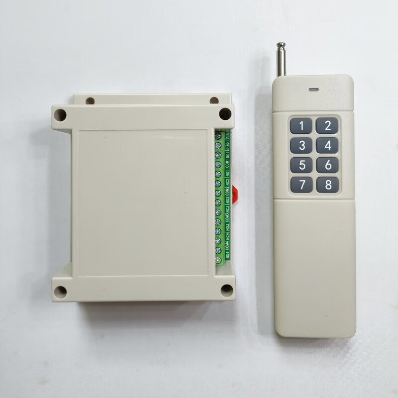 5V12V24V8-channel 10-channel 12-channel intelligent learning RF wireless remote control switch receiving module controller 12V ten-channel remote control switch + remote control (medium)
