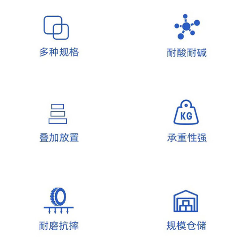 YAYUE European standard EU plastic turnover box blue thickened logistics box auto parts box 300*200*120mm